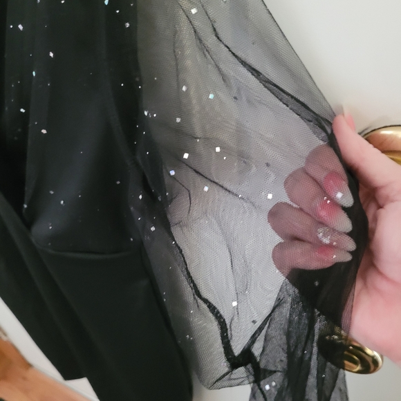 Black short xl evening dress - Picture 2 of 4